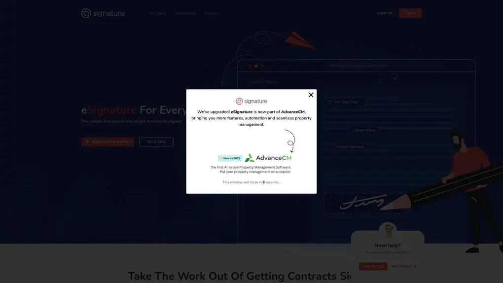 Signature screenshot
